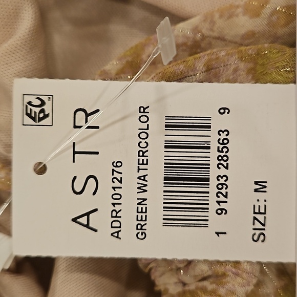 💕ASTR💕 Mid Cutout Sleeveless Maxi Dress ~ Green Watercolor Medium M NWT - Picture 15 of 16